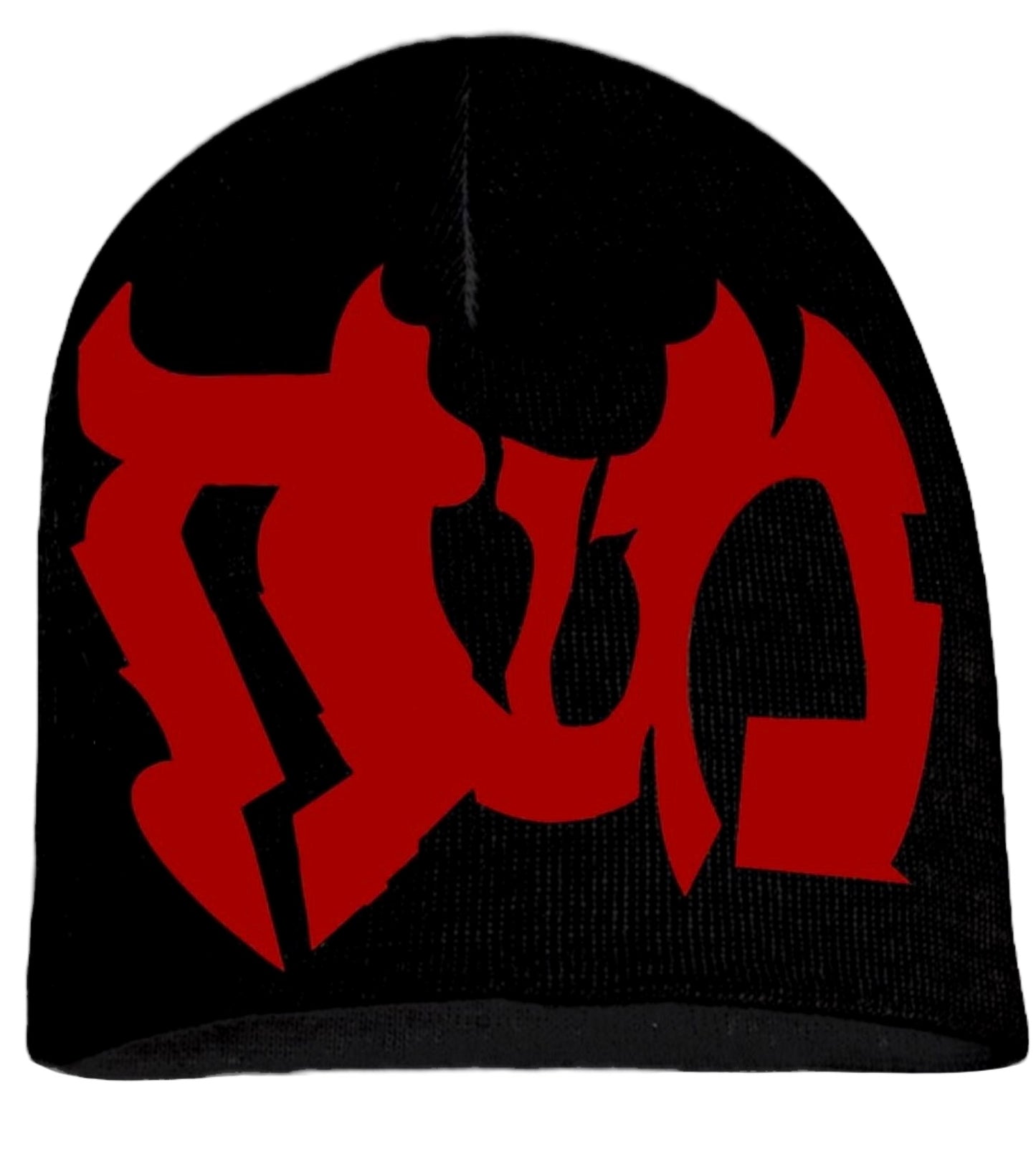 Black/Red Beanie