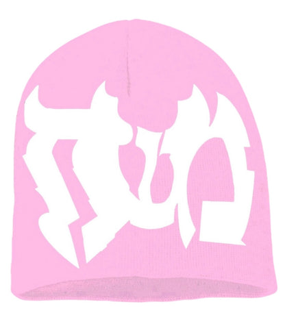 Light Pink/ White Beanie