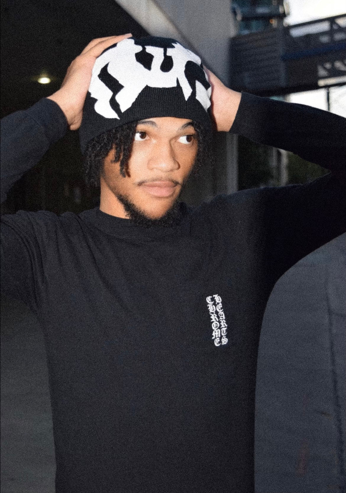 Black/white Beanie